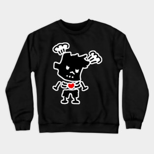 angry zombie boy Crewneck Sweatshirt